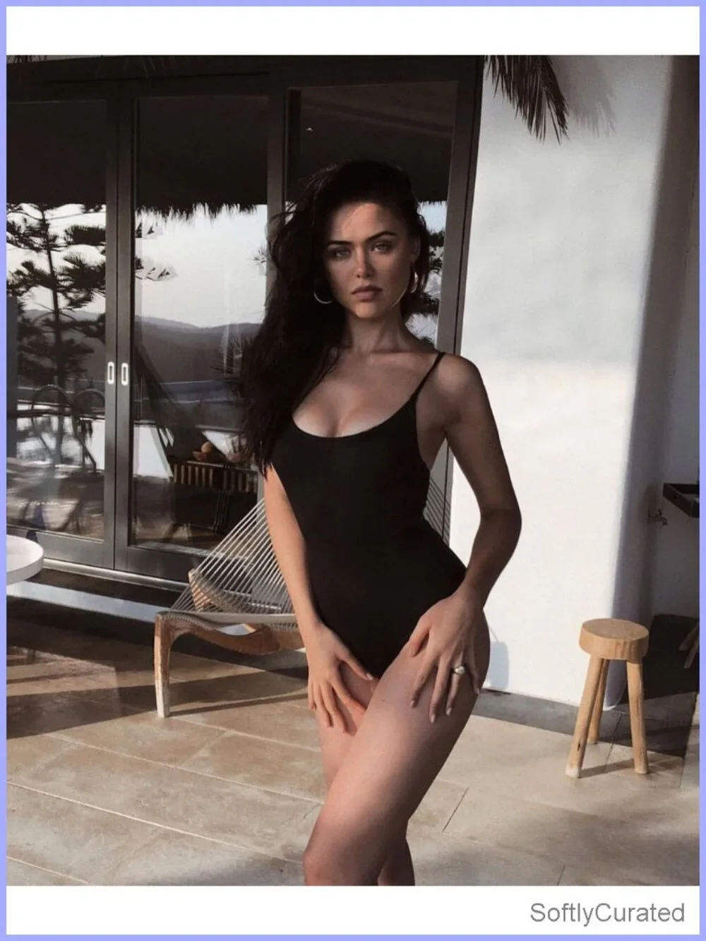 Tummy Control High Cut One Piece Swimsuit with Built-In Bra